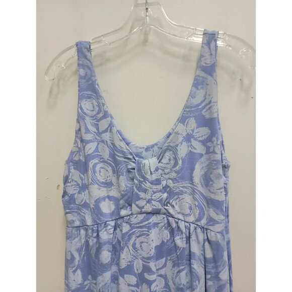 Fresh Produce Womens Babydoll Dress Small Purple Floral Sleeveless Beach Resort - Picture 3 of 10